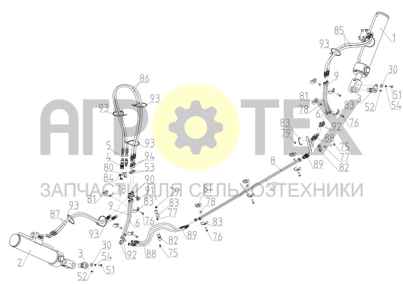 Гидрооборудование (ЖР-750.04.00.000Ф) (№91 на схеме)